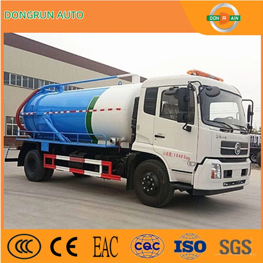 6 Wheelers Various Specialized Vehicle 10m3 Sewage Suction Tanker Truck