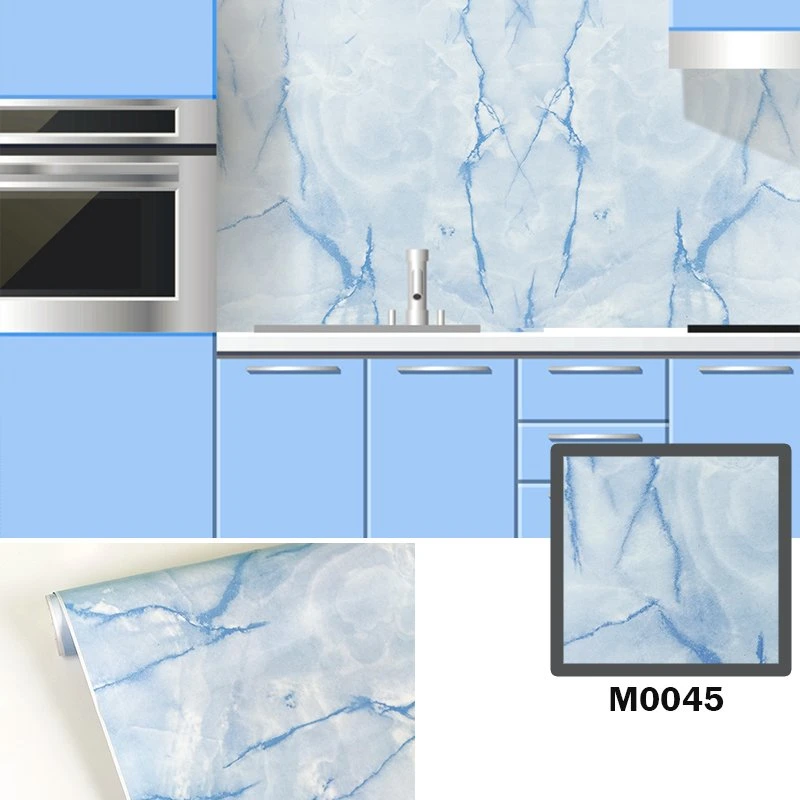 Akadeco Wholesale New Moisture-Proof 0.12mm Marble Color Self Adhesive Wall Paper