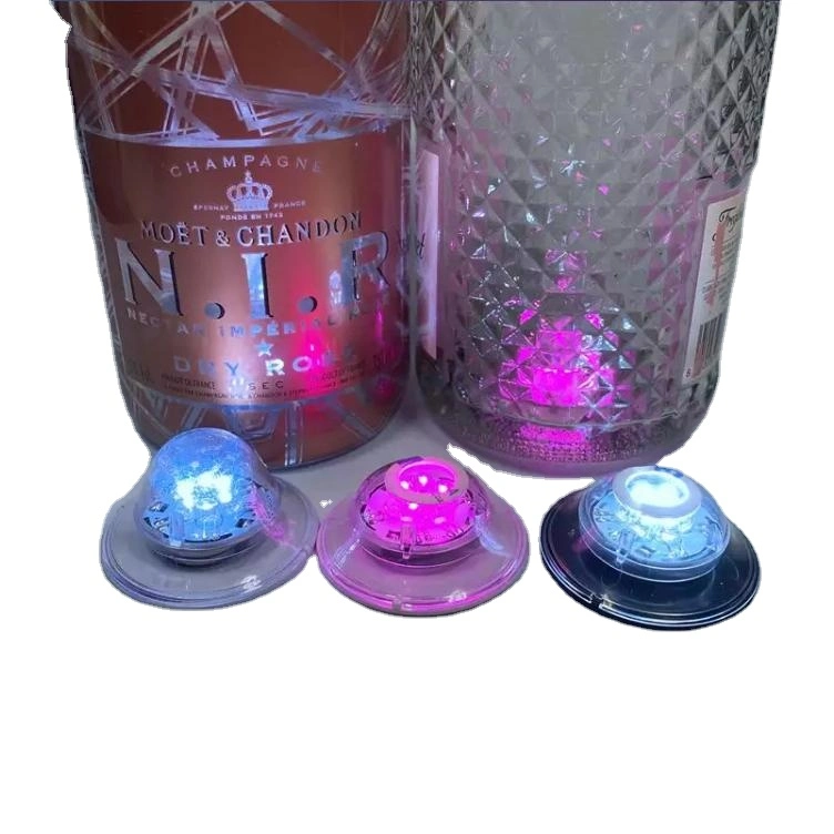 Waterproof LED Bottle Light Drink Coaster Light up Cocktail Whisky Vodka LED Coaster for Party Bar