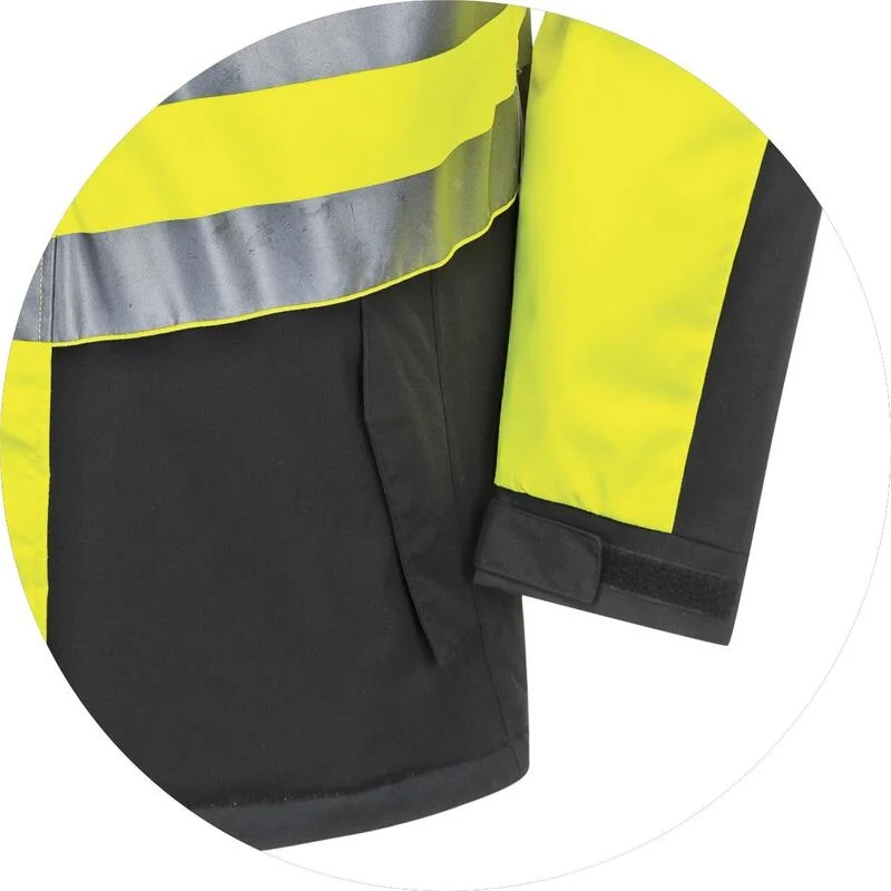 Suit Long Sleeve Safety Reflective Solid Color Workshop Wear Resistant Work Wear