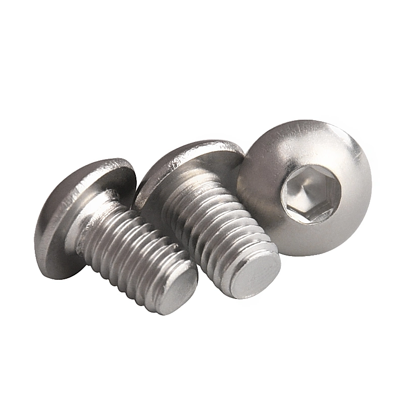 Stainless Steel ISO7380 Pan Head Hex Slot Machine Screws