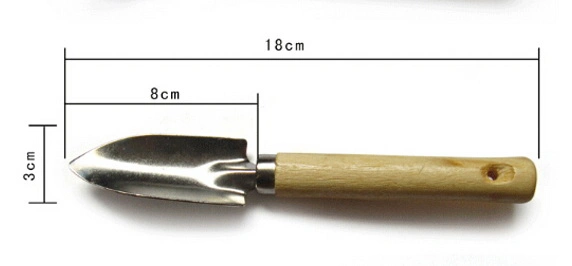 Jeu d'outils de jardin multifonction 4 en 1 à poignée en bois