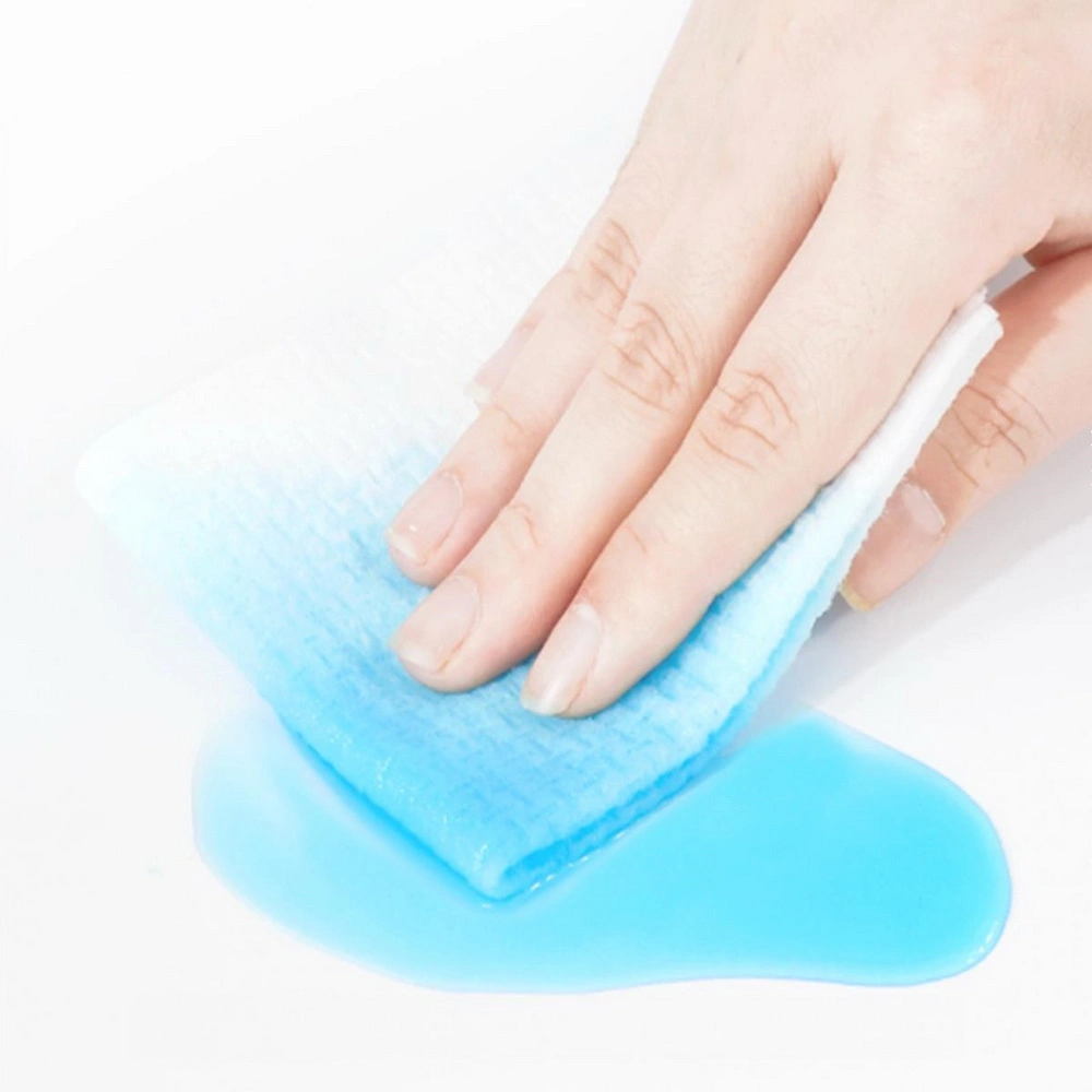 Tissu non tissé sec en rouleau Lingettes faciales jetables pour le démaquillage et le nettoyage du visage