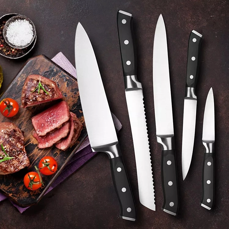 Professional Chef Knife Set High Carbon Stainless Steel Pattern Kitchen Knife Set