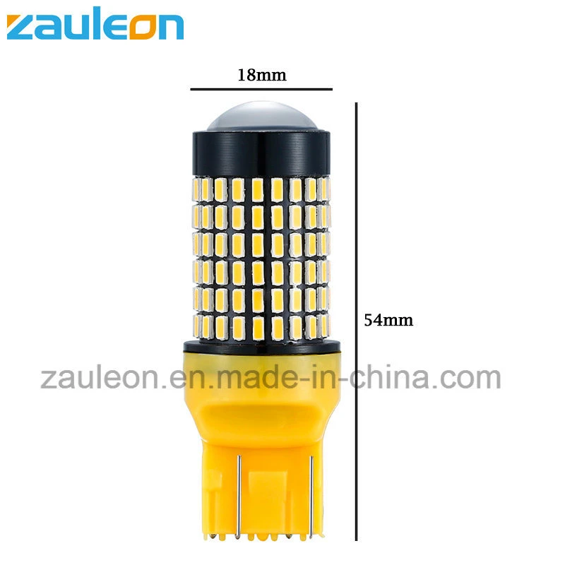 Luz exterior del coche T20 7443 Lámpara de señal de giro LED amarilla.