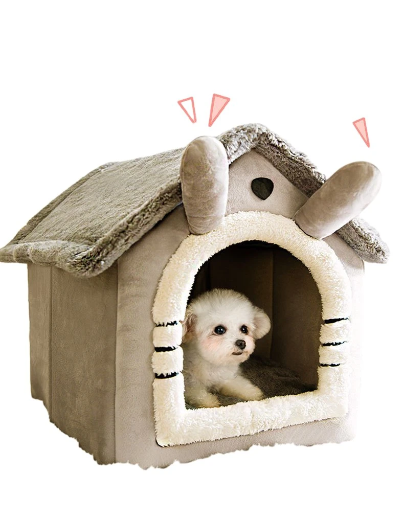 Hersteller Großhandel Warme Kurze Plüsch Kleine Hund Katze Cave House