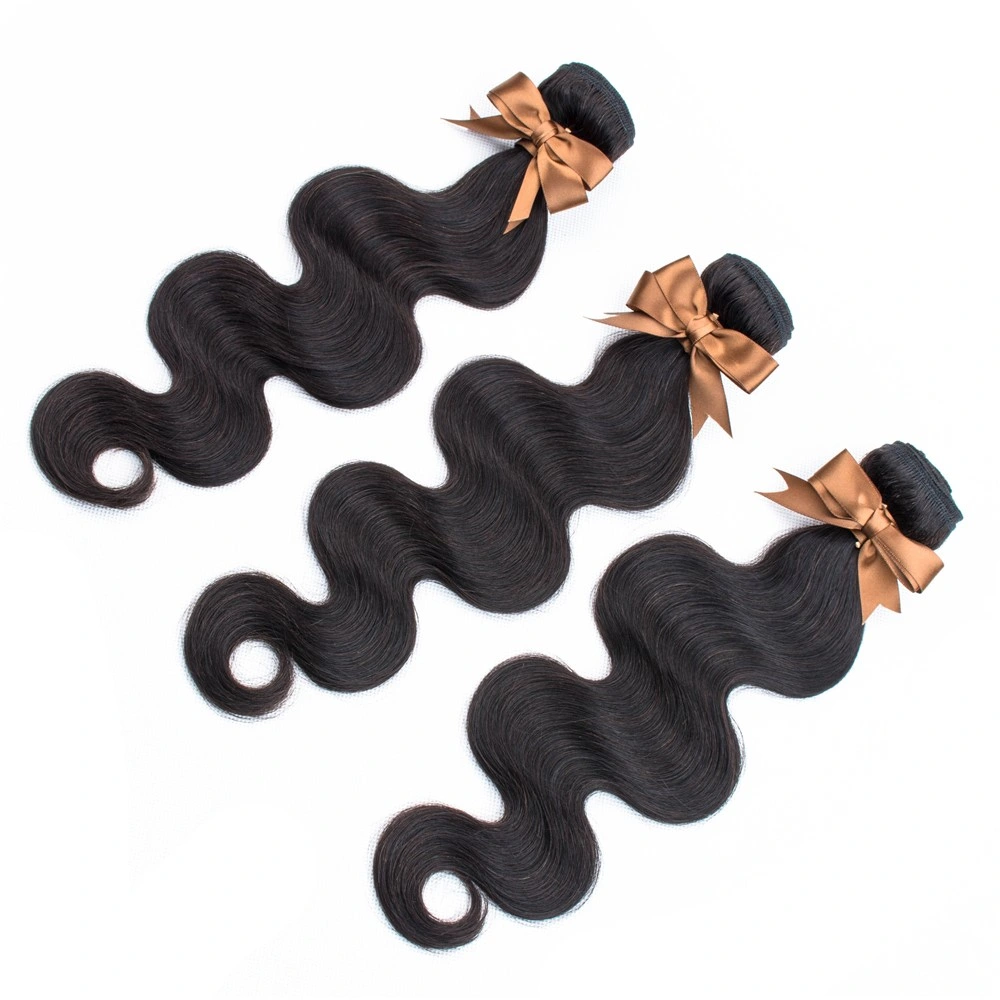 Riisca Natural Black Color Human Hair Extension of Straight