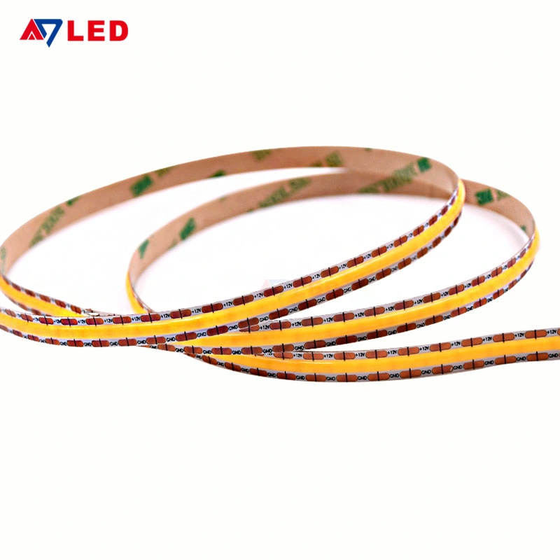 Popular Flexible Dotless DC12V COB Tape Lighting LED Cabinet Strip Lights