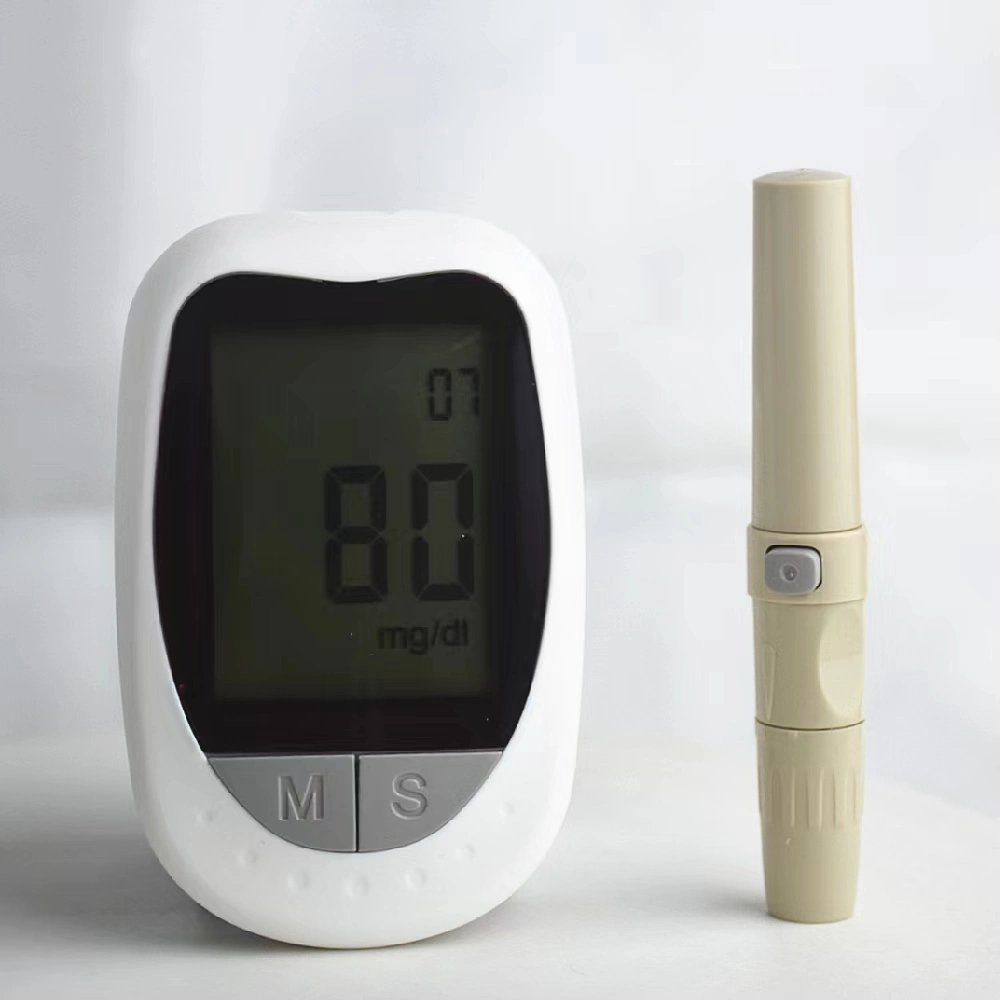 Home Testgerät Glukosemessgerät Glucometer mit Teststreifen Blut Messgerät