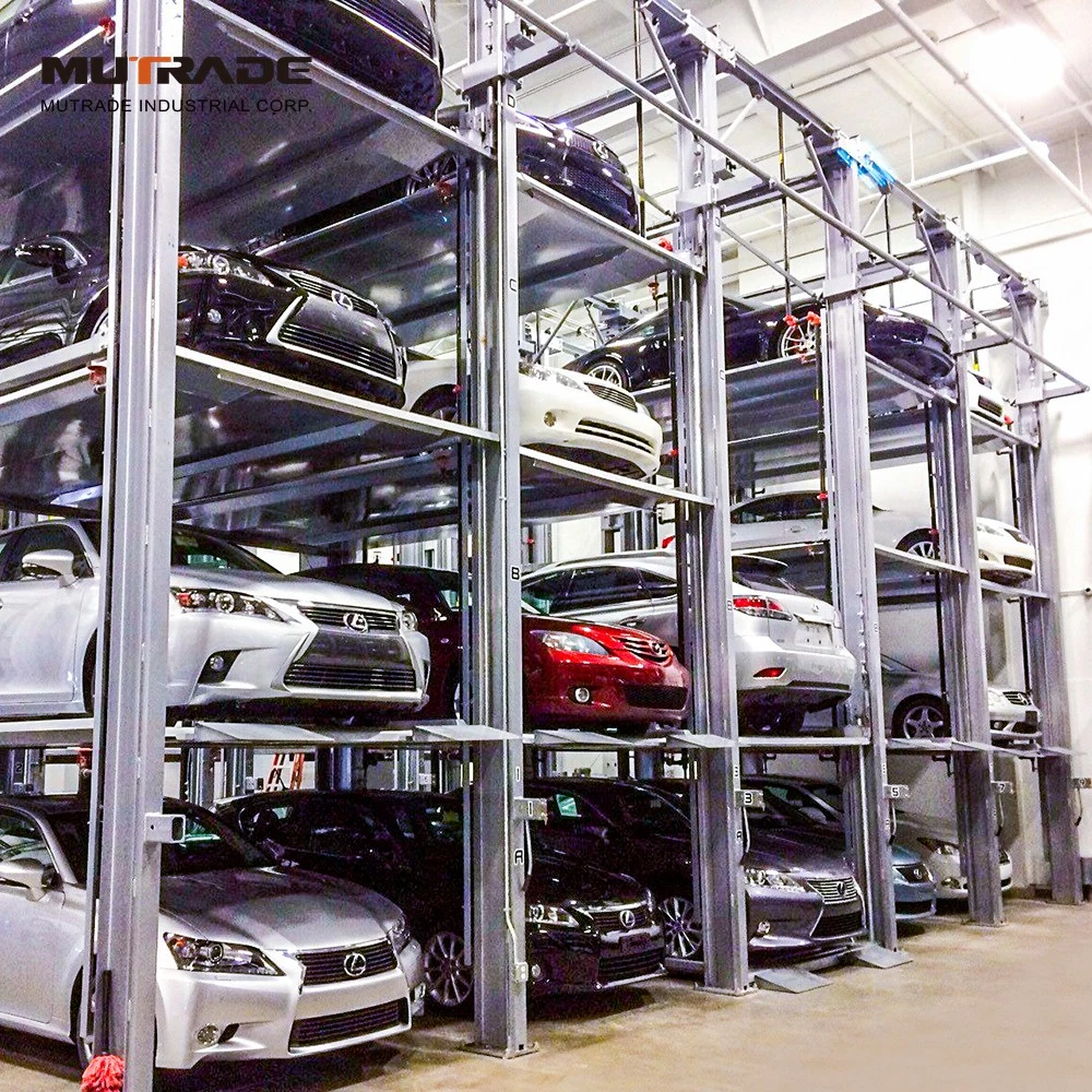 Smart Parking Lots 4 Floors Car Stacker Quad Parking System