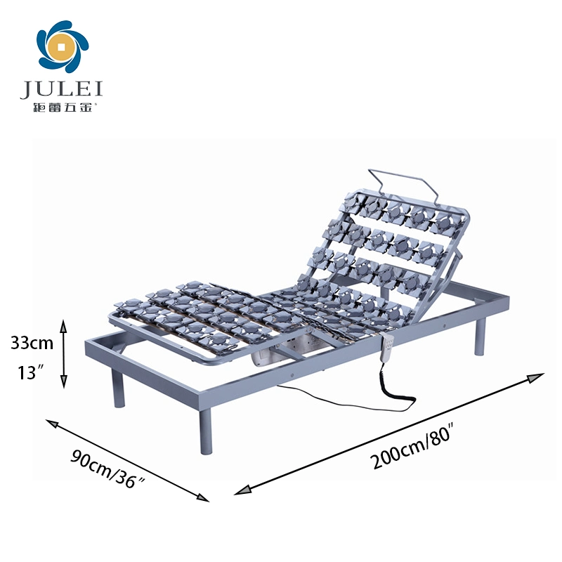 China Proveedor Venta caliente Camas Ajustables plegable de tela para los ancianos cama escritorio portátil eléctrico movimiento