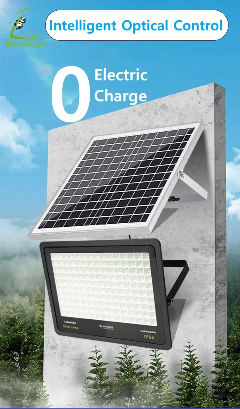 Light Messenger Factory Directly Outdoor Decoration Garden Courtyard Home Waterproof IP66 Solar Power Flood Light