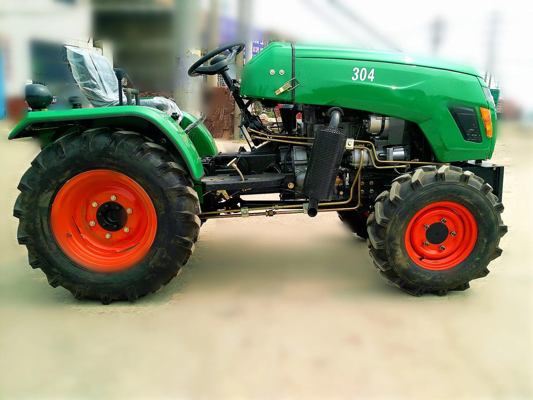 CE TK 504 máquina agrícola Maquinaria agrícola Real Compact Mini Tractores como John Deere 4WD tractores Weel con Power Tiller Agricultura tractor pequeño para la Granja