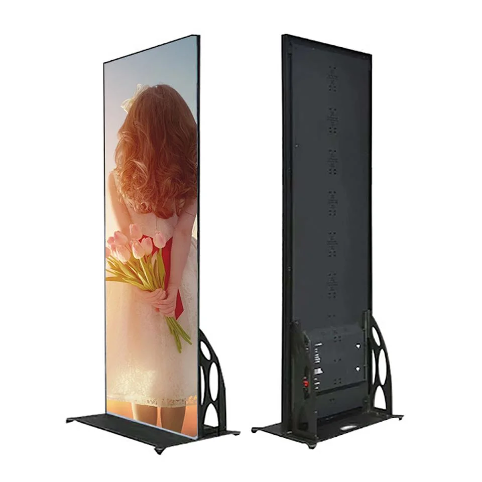 Indoor Advertising P2.976 Super-Thin Floor Standing LED Poster Display Screen