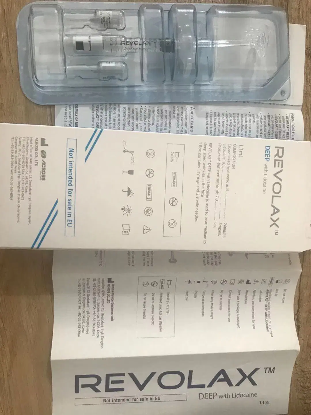 Cosmedica Revox Best Hyaluronic Acid Dermal Filler Gel for Body Wrinkles Trough Nasolabial Folds Price List