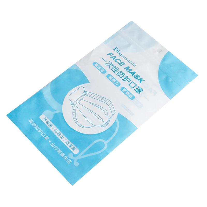 Custom Face Mask Plastic PVC PE Packaging Bag