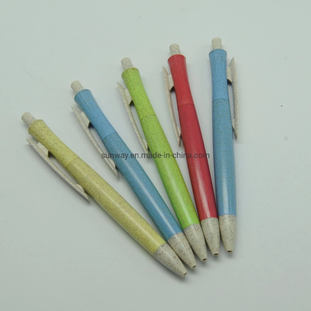 Environmentally Friendly Biodegradable Corn Plastic Ball Pens Blue Ink 1.0mm