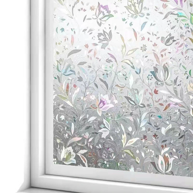 Eachsign Rainbow Cling Stained Glass 3D Decorative Window Film for Decals