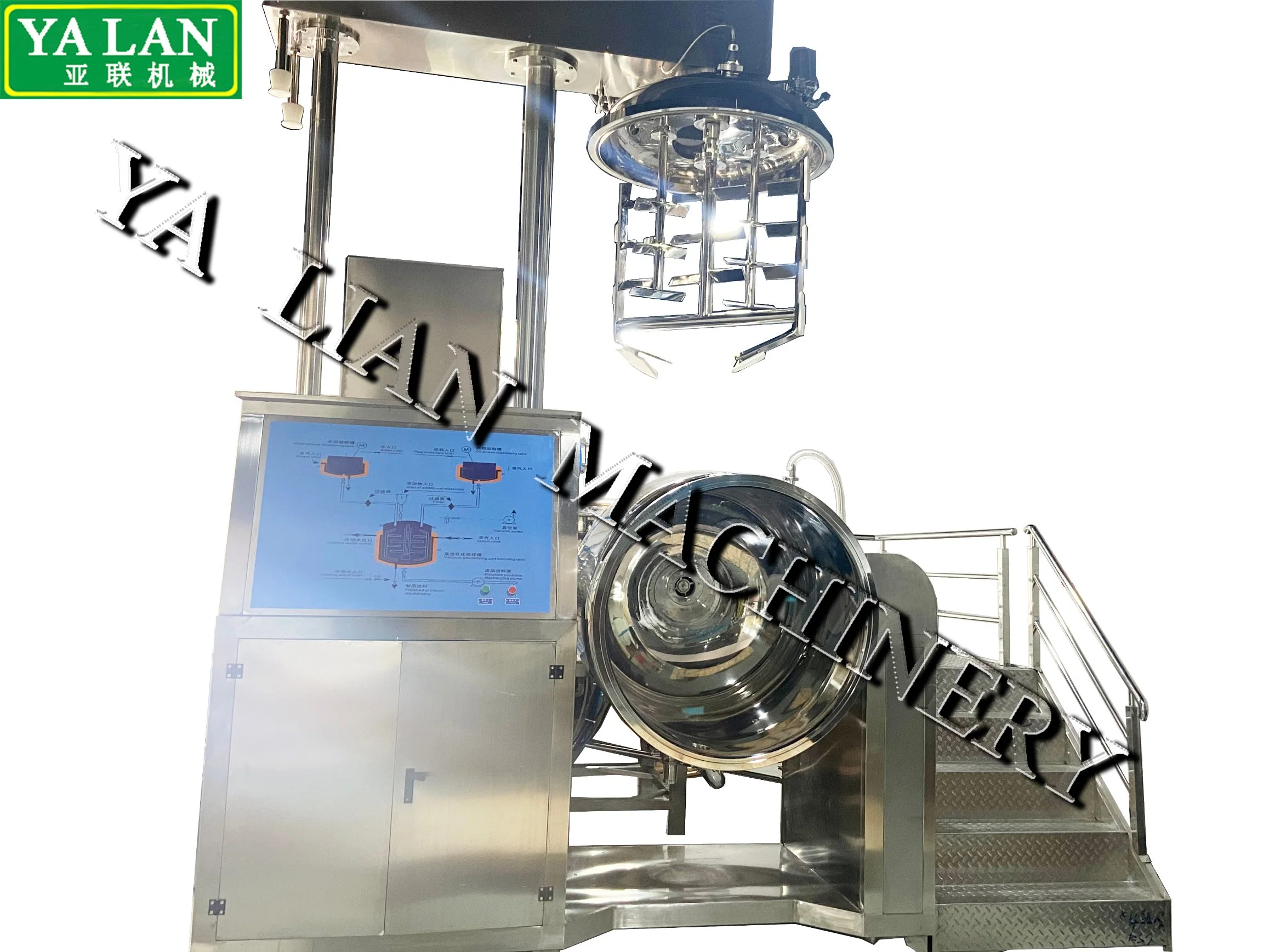 Chemical Mixing Machine Cosmetics Mixing Equipment Vacuum Cream Lotion Making Machine OEM&ODM Service