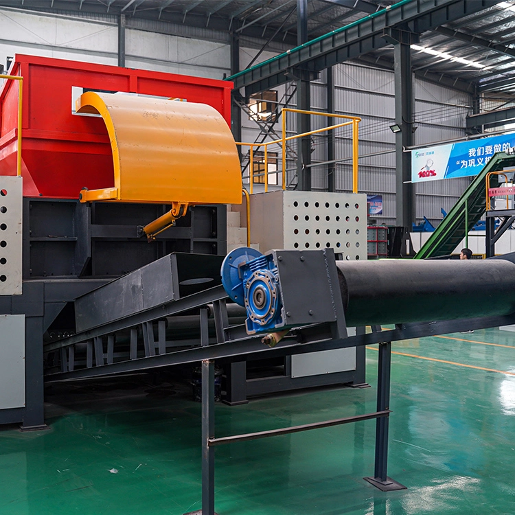 Solid Waste Crushing System Recycling Lineintelligent Control of Hydraulic Drive Shredder Machine