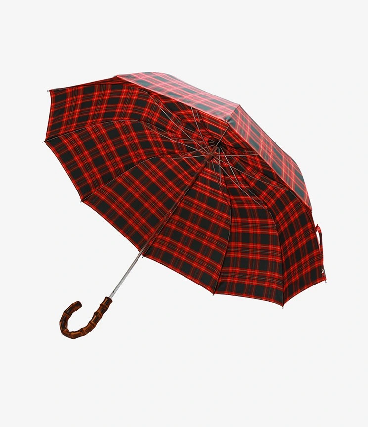 Tendance tendance écologique élégant bambou durable manche pliable Parapluie à sac compact