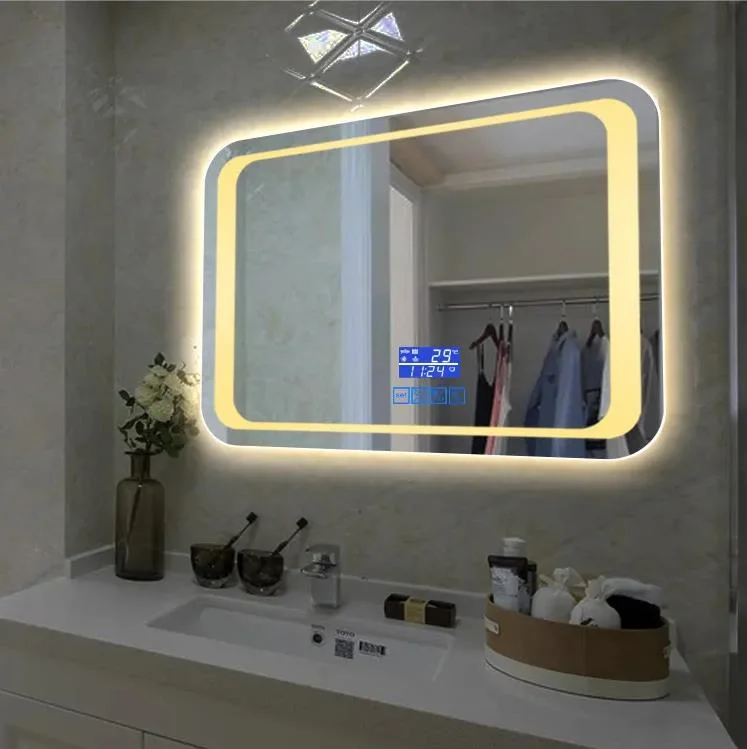 Smart LED Mirror for Home Decoration with Bluetooth and Touch Sensor