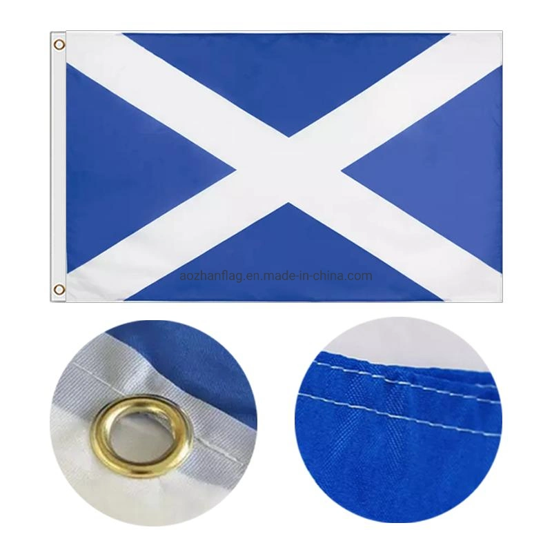 High quality/High cost performance  Printed Hanging Polyester Fabric Custom 3X5FT National Scotland Flag