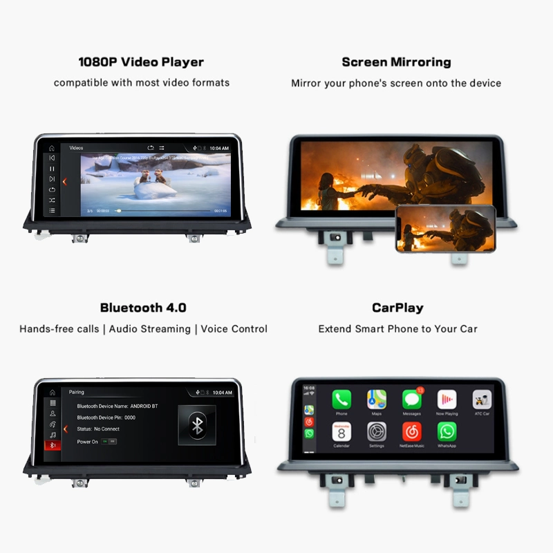 10.25" Car Multimedia Android 10 Snapdragon 8953 4G 64G Car Stereo GPS Navigation Canbus WiFi for BMW E70 X6 E71 2007-2013 CCC/Cic