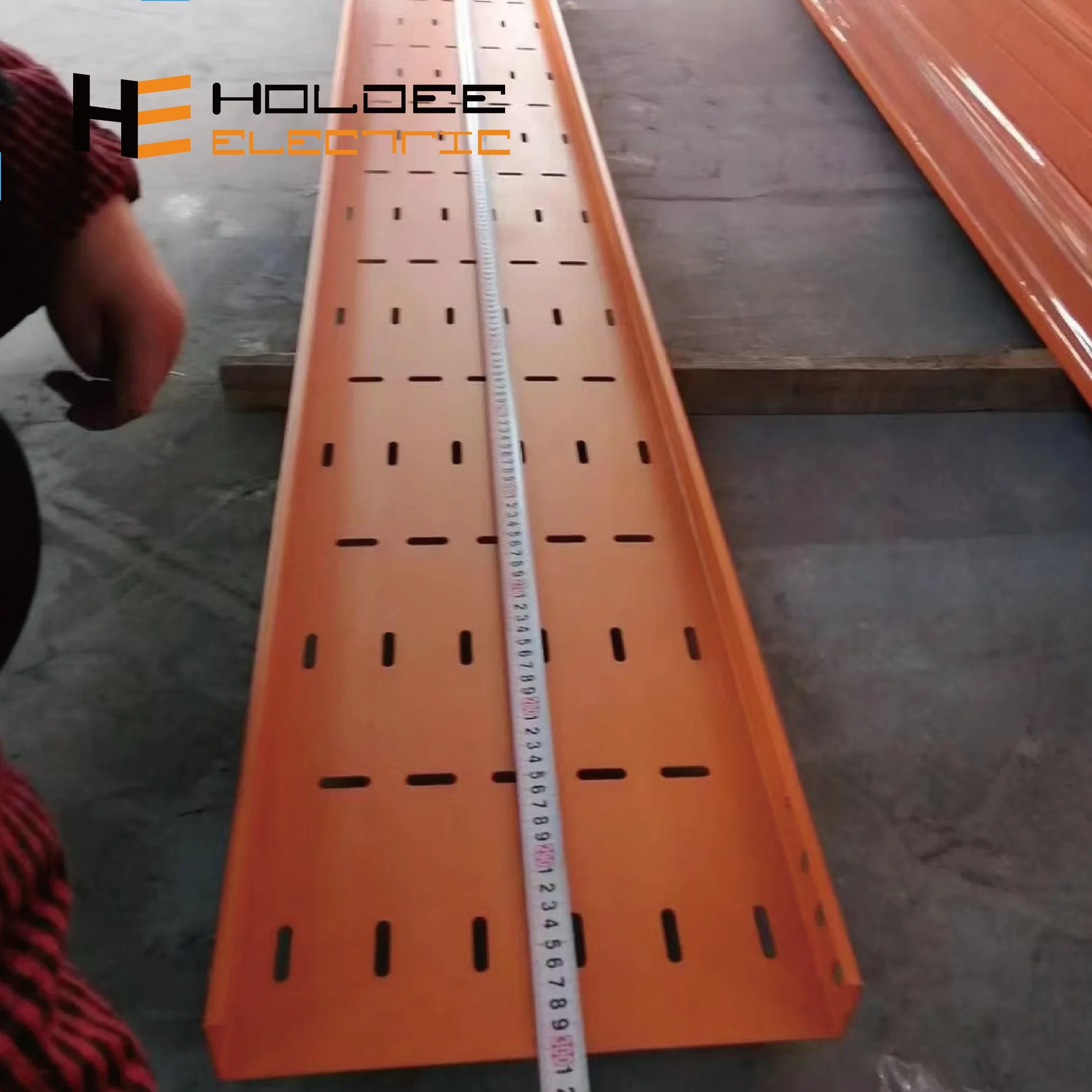 Heavy Duty Outdoor Aluminium Alloy Ventilated Type Perforated Fiber Optic Cable Tray Ladder Trough Ttype Hot DIP Galvanized Cable Tray Trunking