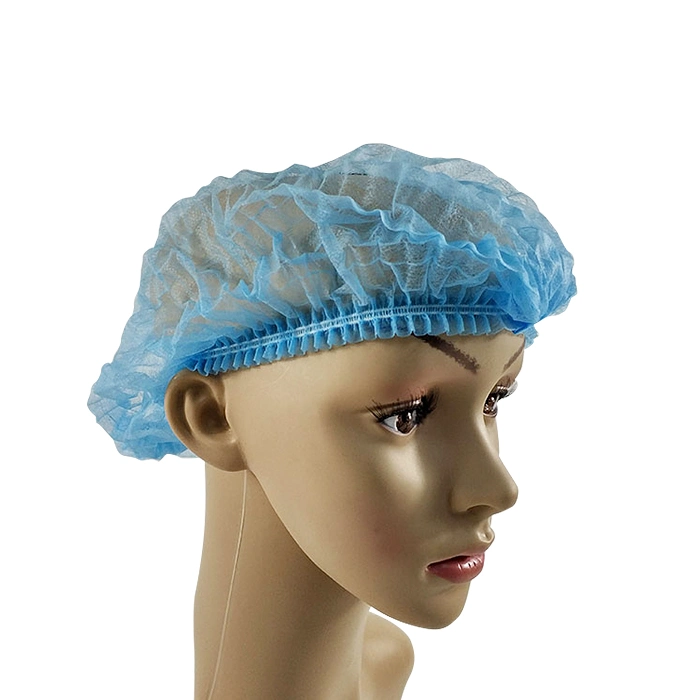 Food Factory Polypropylene High quality/High cost performance Clip Shape Head Cover Nursing Breathable Surgery Disposable Hair Caps