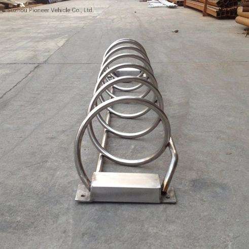 Many Bikes Creative Waves Outdoor Spiral Bicycle Parking Stand