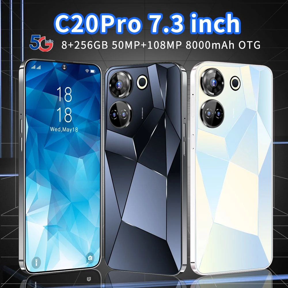 Factory Customize Big Battery 4G OEM ODM C20 PRO Mobile Phone