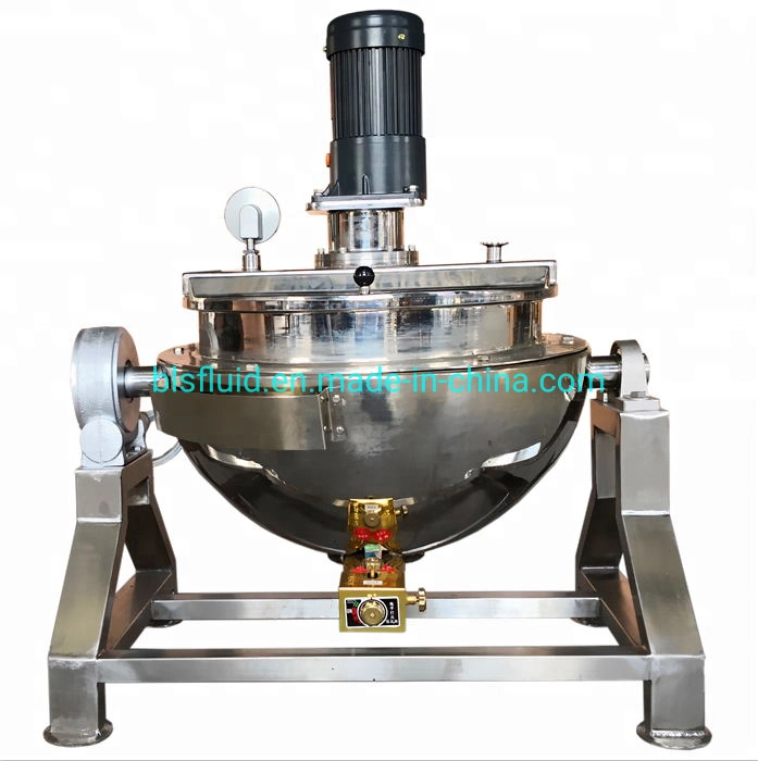 Full Stainless Steel Jacketed Industrial Cooking Kettle/Industrial Steam Pressure Kettle/Jacketed Cooker