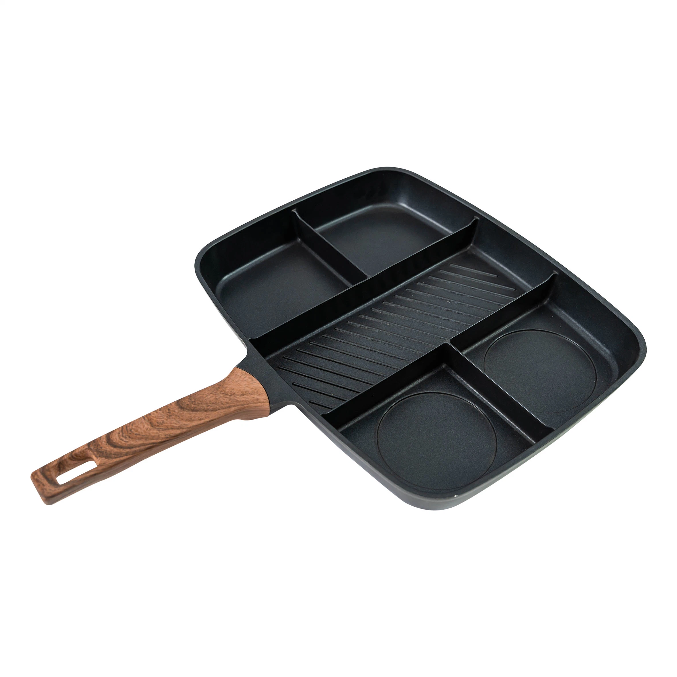 5 en 1 Mayorista de Aparato de Cocina de aluminio utensilios de cocina utensilios de cocina dividido Sartén