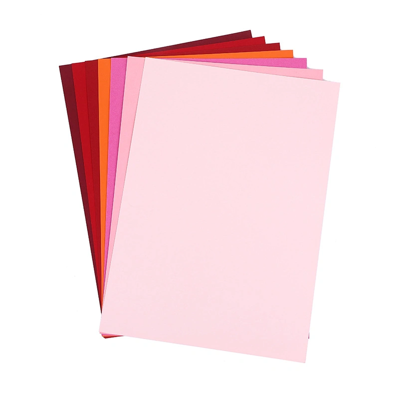 220 G/M2 A3 297X420 mm (11,7X16,5 pouces) Papier couleur pour cartes de papier coloré polyvalent pour la couverture de livre/artisanat 50 feuilles/sachet-Rose