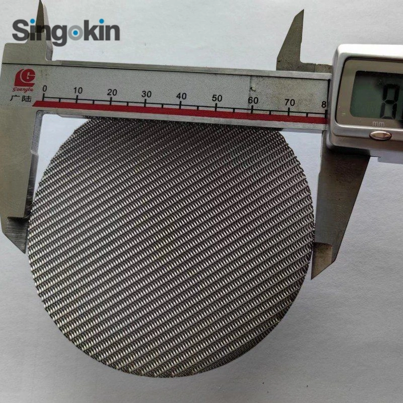 Ss 304 316 316L Round Plain Twill Dutch Weave Stainless Steel Woven Wire Mesh Circle Filter Disc