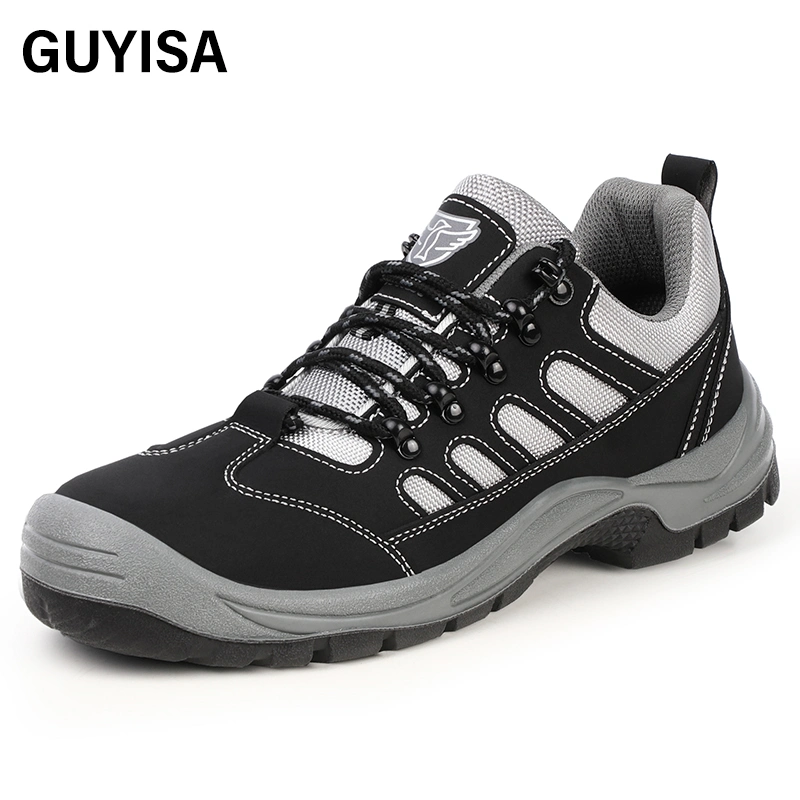 Guyisa Factory Price Direct Sale Wear - Resistant Acid - Alkali - Resistant Microfiber Leather Upper Puncture - Resistant Steel