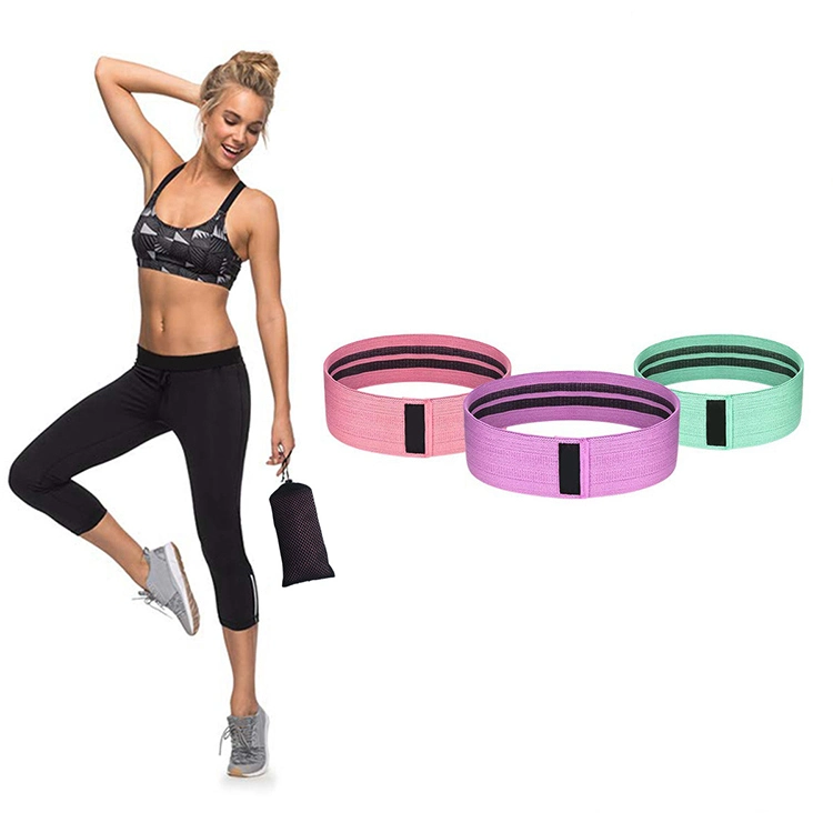 Amazon Hot Sells Cheap Personalized Hip Circle Elastic Yoga Fitness Resistance