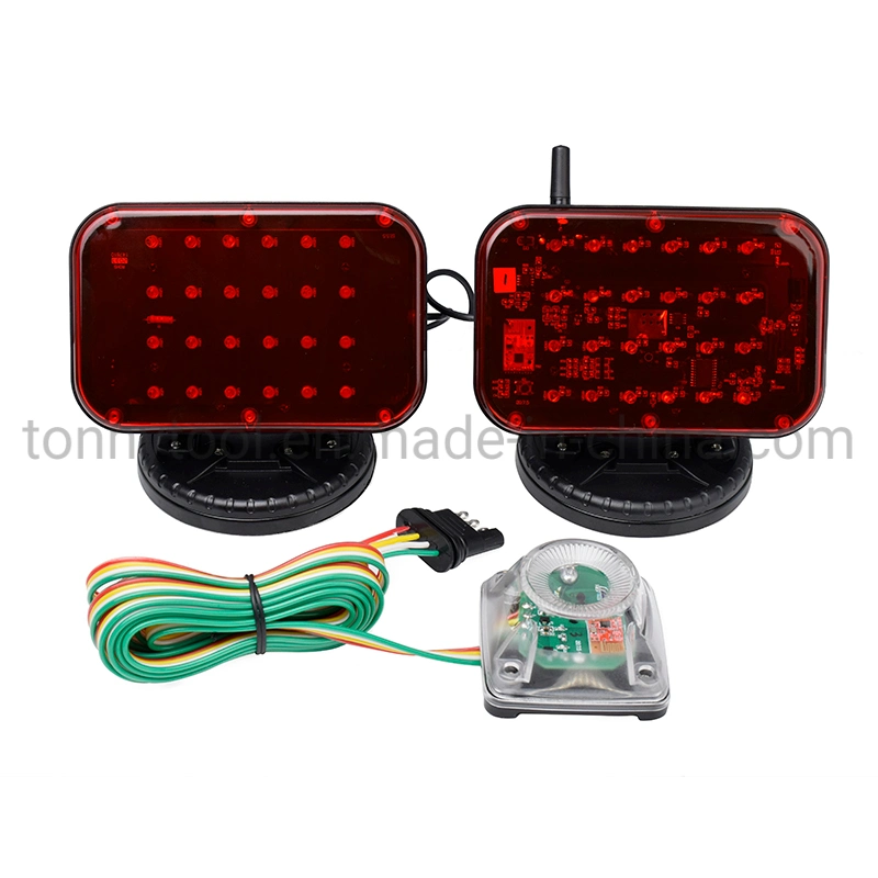 DC12V Wireless Trailer Magnetic Tow Light Kits, LED Tail Light for Truck Tail Light