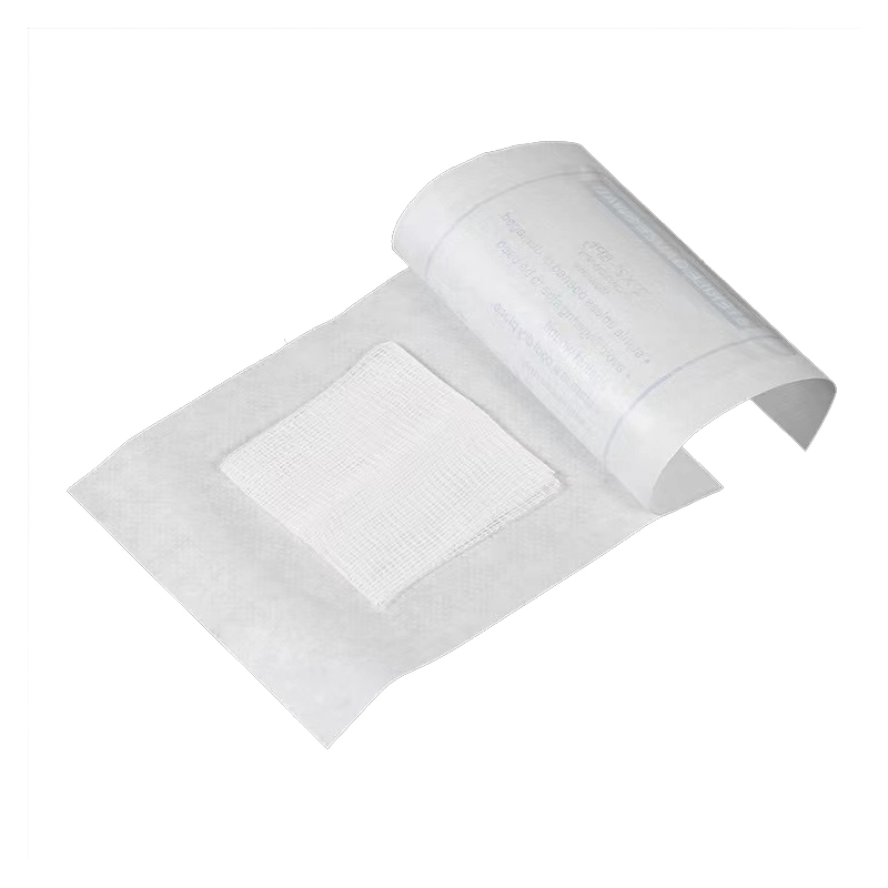 2*2/3*3/4*4/4*8inch Hospital Degreased Sterile Non-Woven Pure Cotton Gauze Pad Medical Gauze Swab