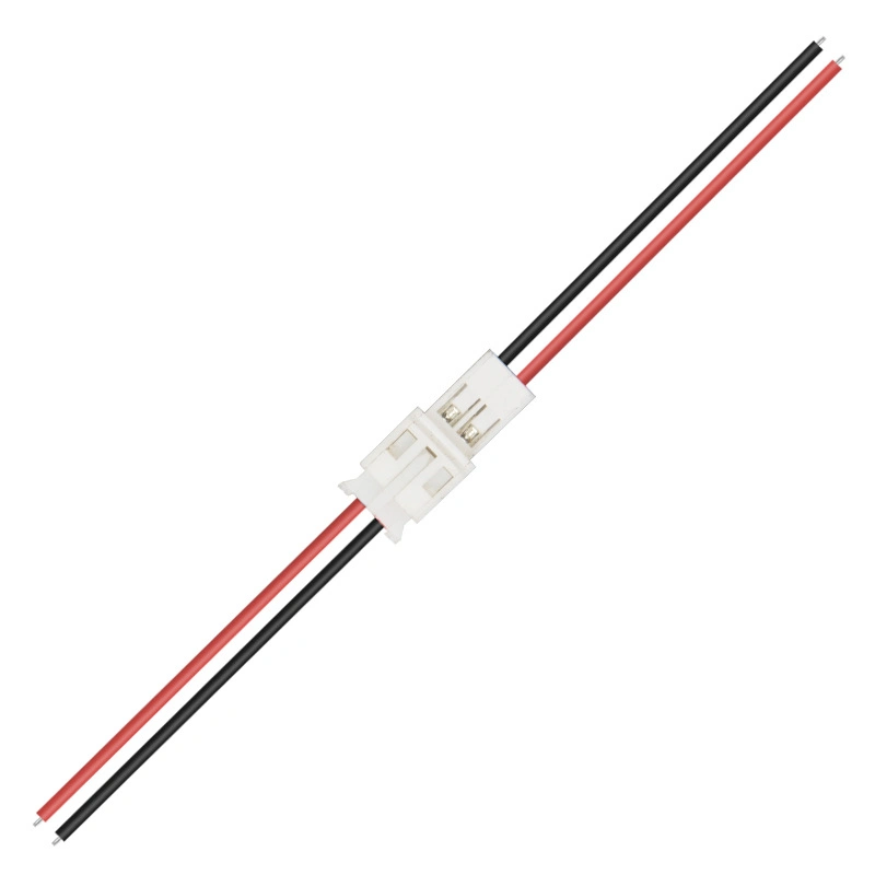 Flachband für JST/Molex/Jae-Steckverbinder, pH 2,0mm UL, rot/weiß