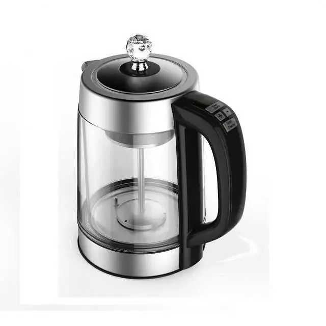 Digital Glass Borosilicate Tea Kettle Automatic Electric Glass Tea Maker Smart Glass Bottle Tea Maker