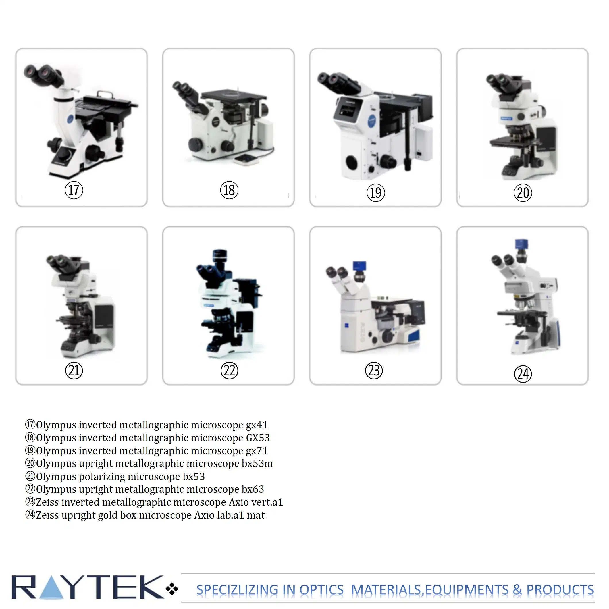 Optical Microscopes/Olympus Stereomicroscope/Polarizing Microscope/Metallographic Microscope