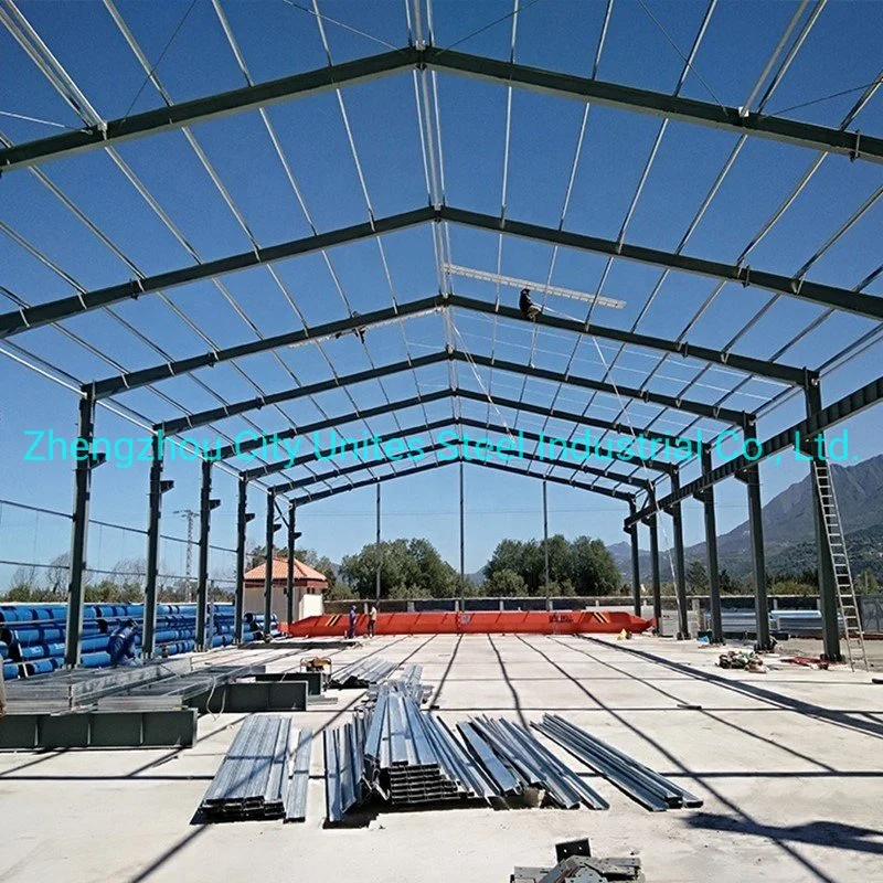 HDG Q235 Carbon Steel Peb Structural Building Greenhouse