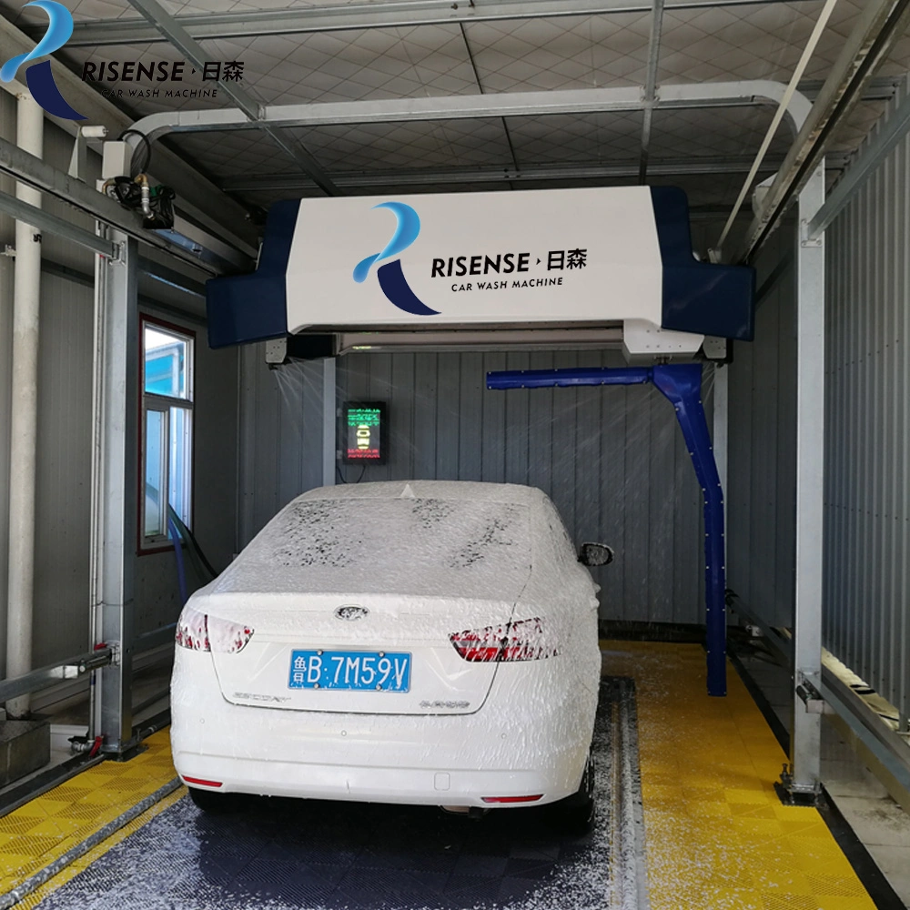 disinfecting automatic 360 touch free car wash service station equipment