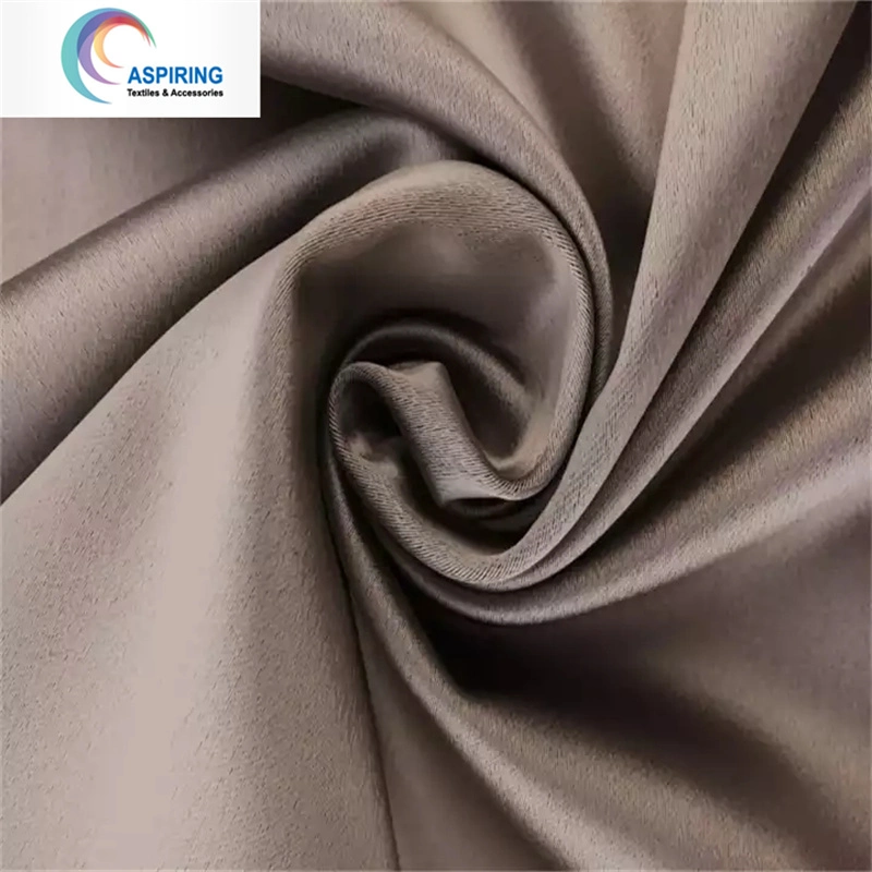 75*150 Semi Dull Twisted Yarn for Satin Fabric Textile 100% Polyester Satin Twist Fabric