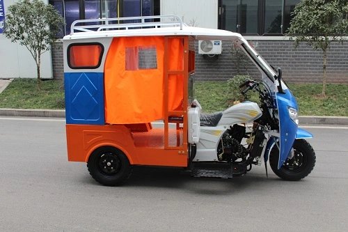 Auto Rickshaw 200cc Motor de Refrigeração a Água Triciclo Táxi Moto de Terra Bajaj Auto