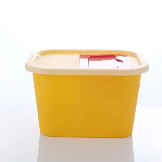 5L Corrugated Paper Sharp Container Disposable Biohazard Collection Medical Waste Safety Boxes for Used Syringe