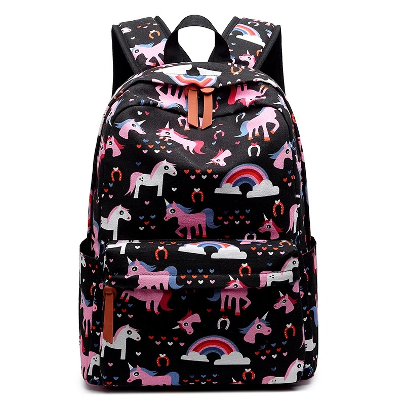 Schoolbag Women's New Children's Backpack Cartoon Cute Cat Unicorn Reduce Weight and Protect Spine 30cm * 14cm * 43cm