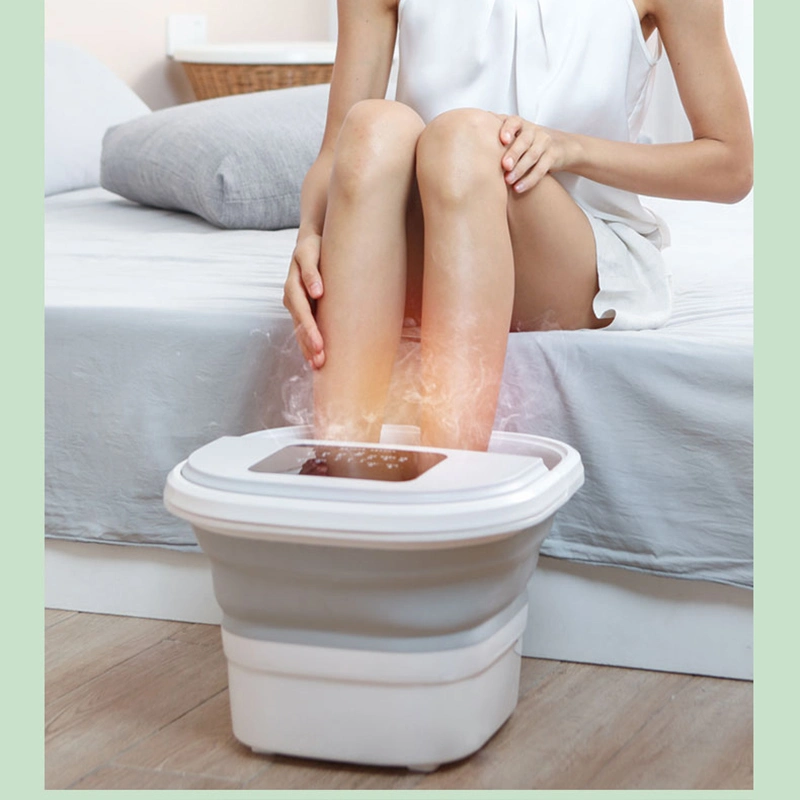 Baignoire de massage pliable pour les pieds avec chauffage, bassin électrique intelligent pour SPA des pieds